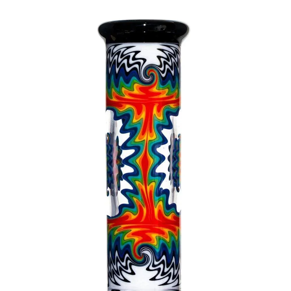 Stevie P - Black & White Rainbow Fade Linework Mini Beaker - Image 14