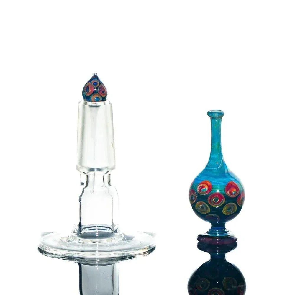 Suellen Fowler - Amber Blue Peacock Small Perfume Bottle - Image 2