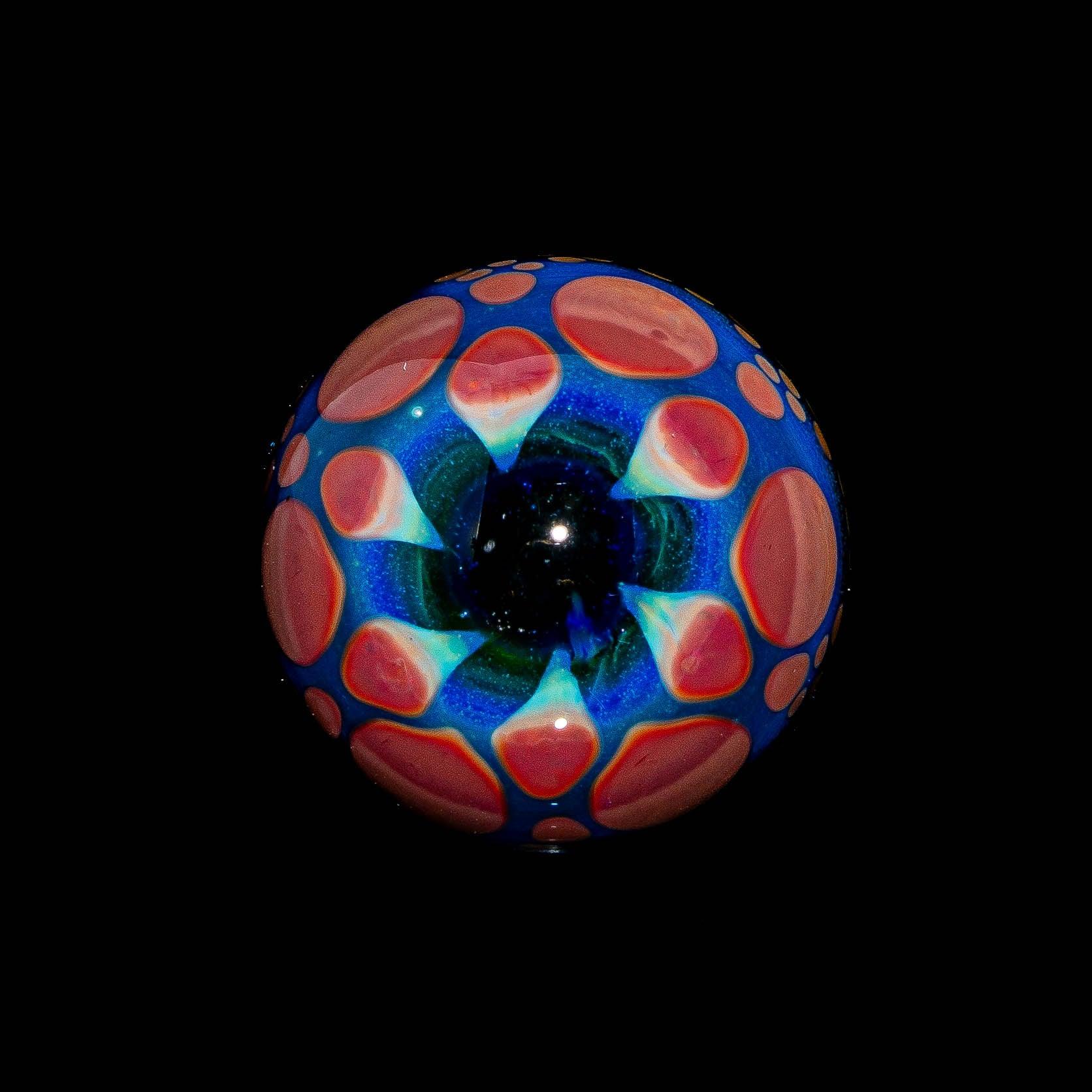 Suellen Fowler - Blue, Green & Coral Hobnail Marble - Image 3