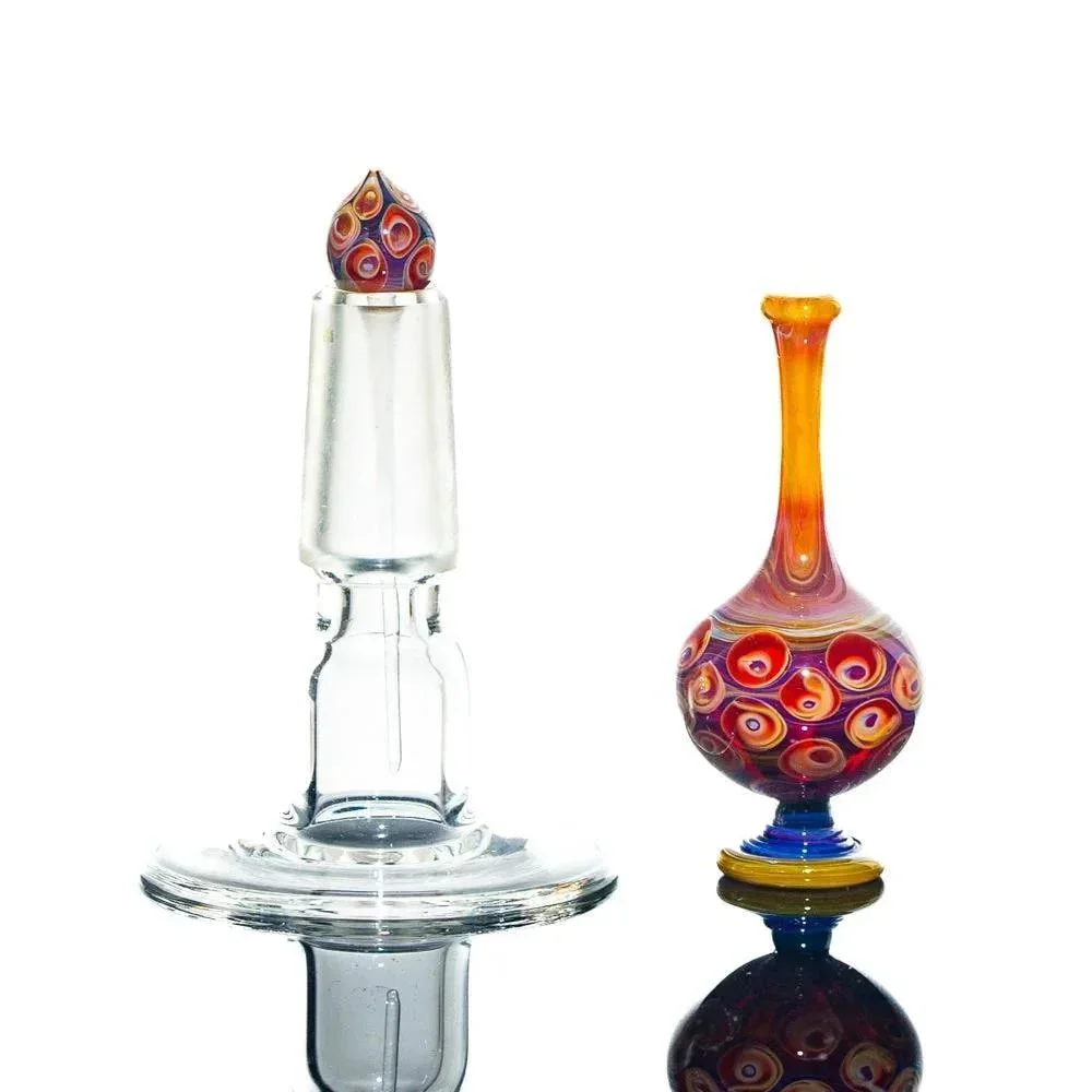 Suellen Fowler - Amber Purple Peacock Small Perfume Bottle - Image 2