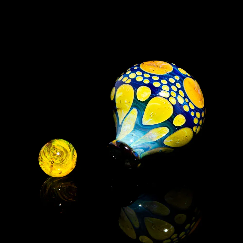 Suellen Fowler - Mini Blue Gold Perfume Bottle - Image 2