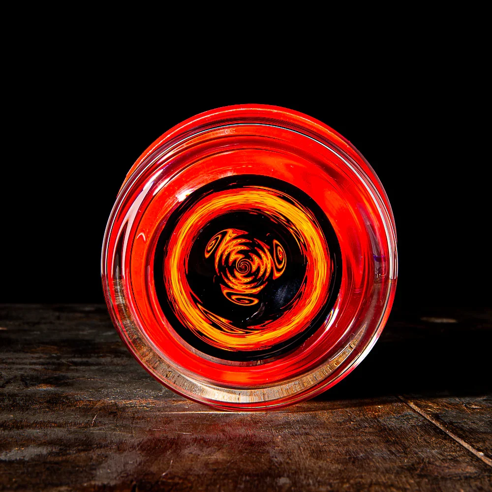 Glass Munky - Jet Black Fire Fade Lidded Pyrex Bowl - Image 2