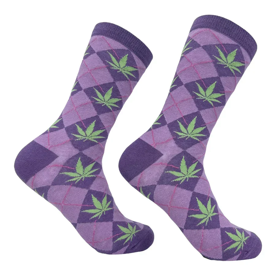 Crazy Dog - Argyle Weed Women's Socks - Image 2