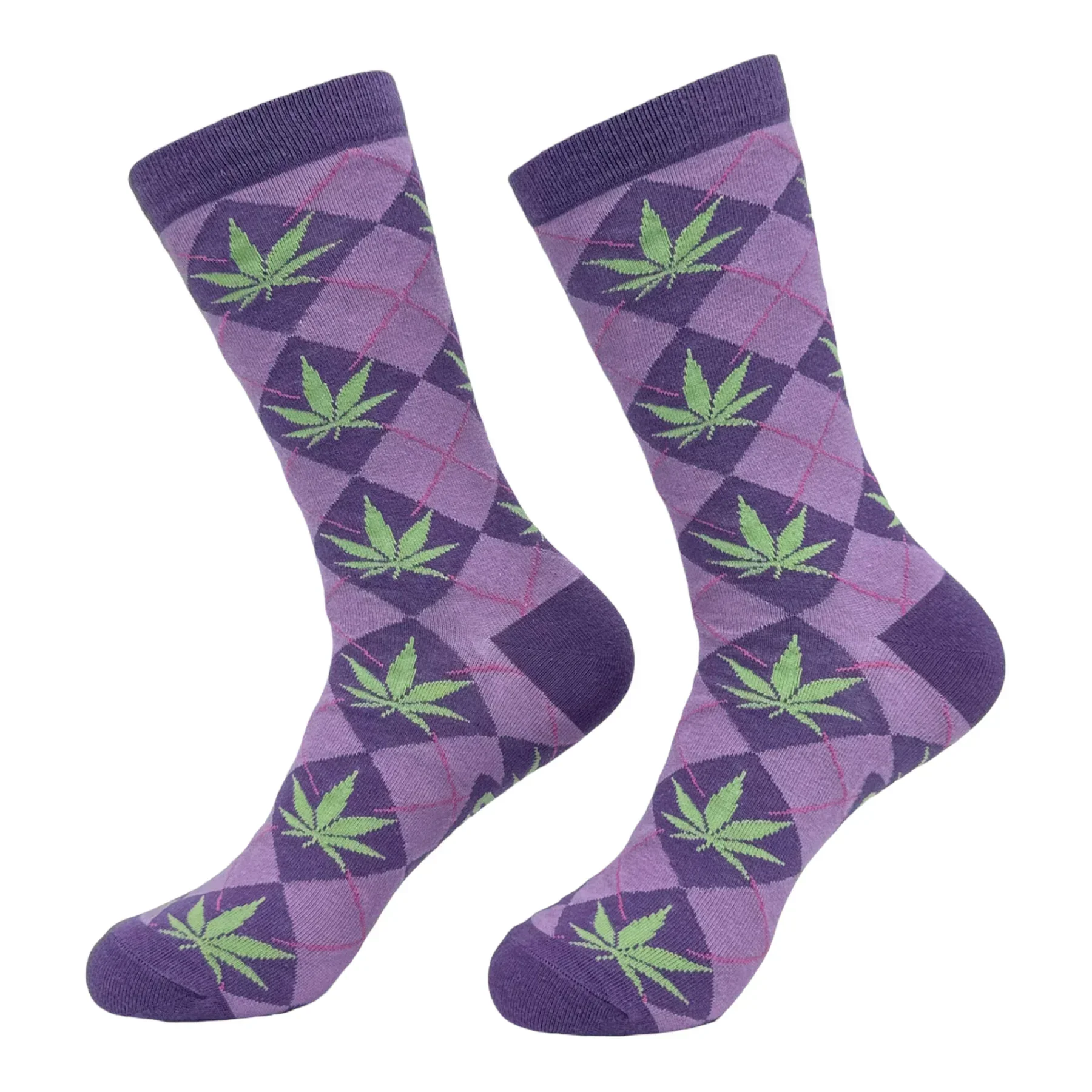 Crazy Dog - Argyle Weed Women's Socks - Image 3