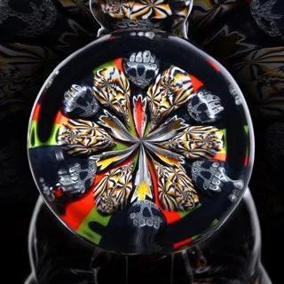 Crunklestein "Chipping Away At It" Rasta Skull tube - Image 2