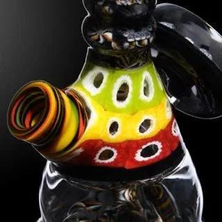 Crunklestein "Chipping Away At It" Rasta Skull tube - Image 3
