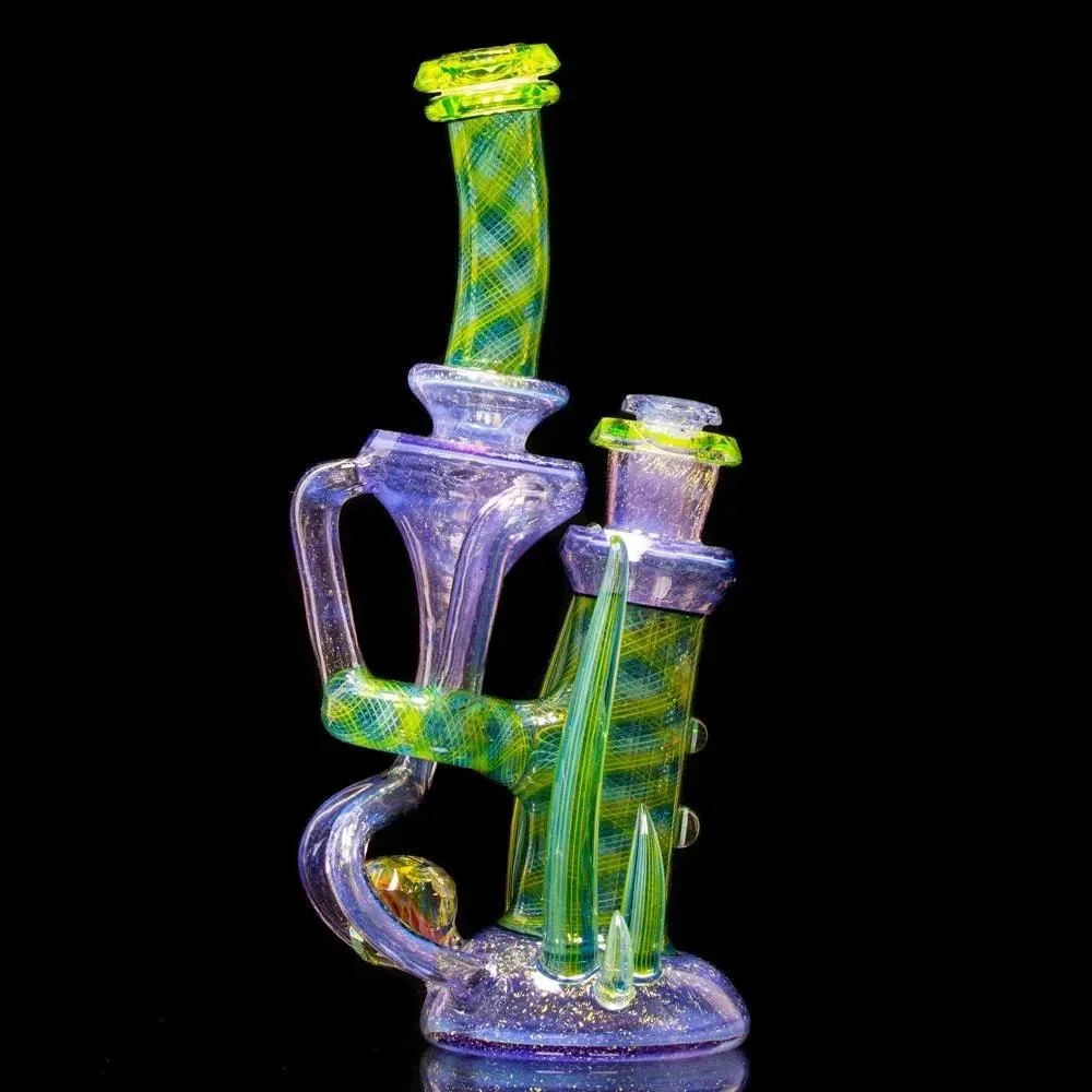 Crux Glass - Dichro Over Potion, Hydro Electric & Illuminati Fully Tricked Out Rebubbler - Image 10