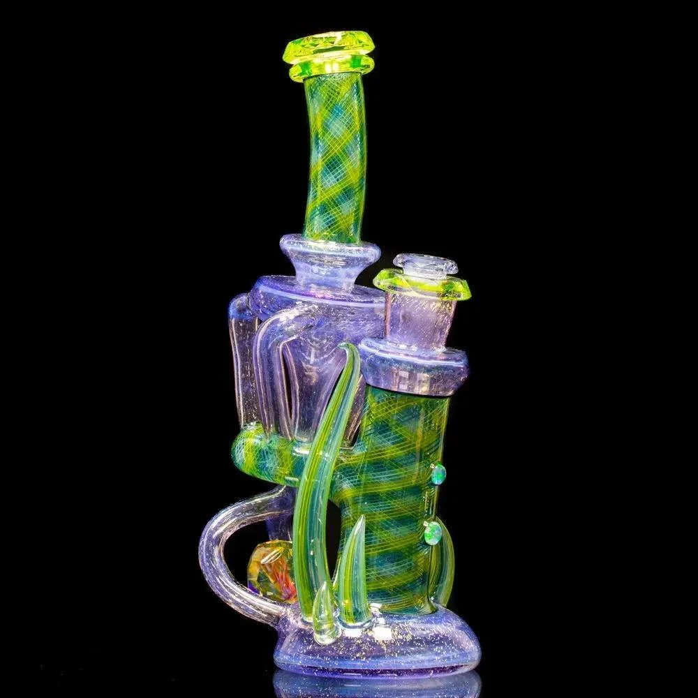 Crux Glass - Dichro Over Potion, Hydro Electric & Illuminati Fully Tricked Out Rebubbler - Image 12