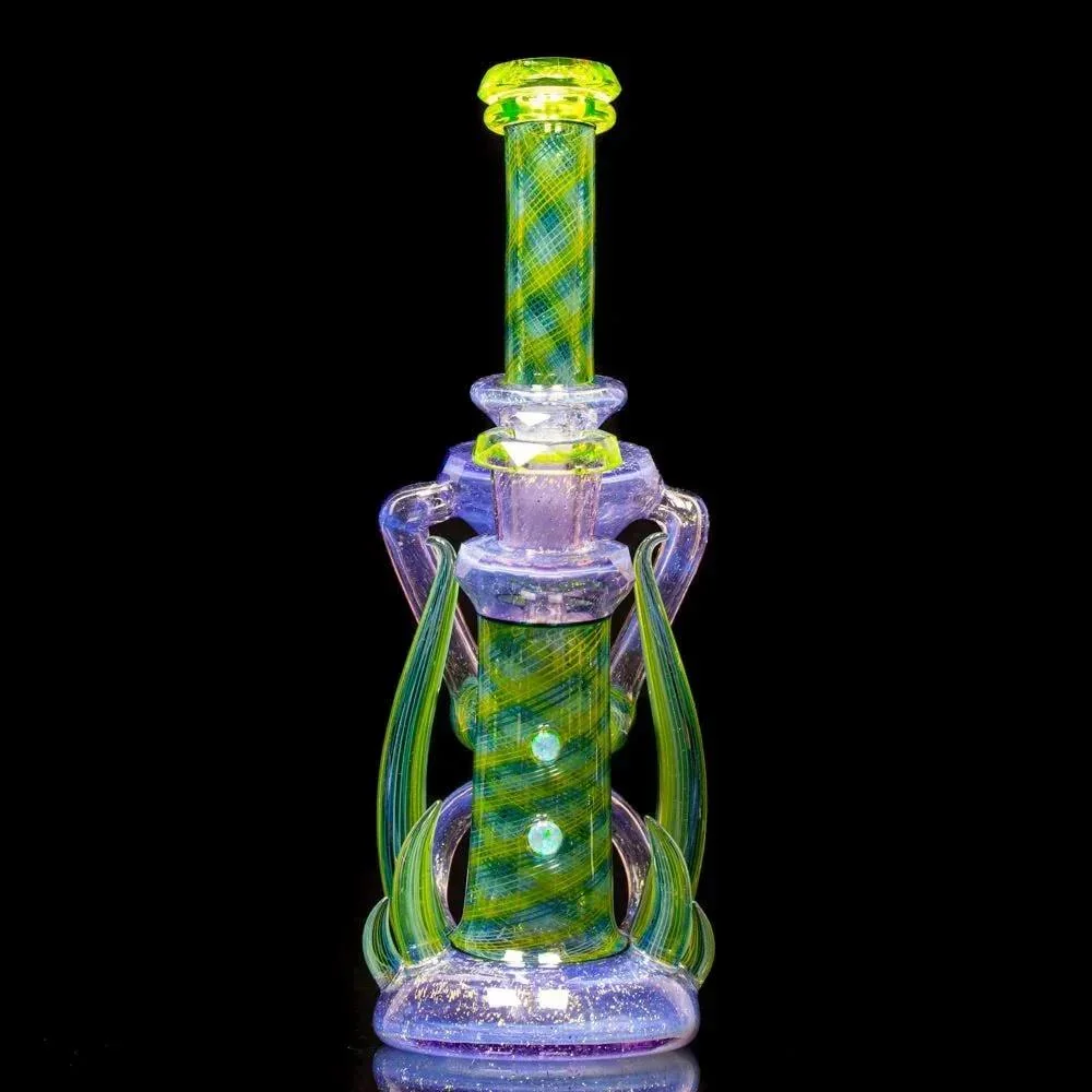 Crux Glass - Dichro Over Potion, Hydro Electric & Illuminati Fully Tricked Out Rebubbler - Image 14