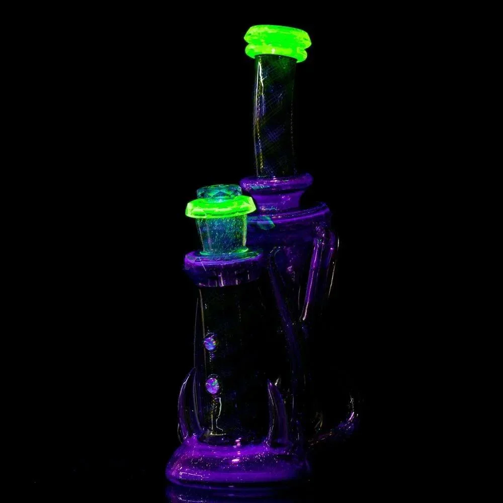 Crux Glass - Dichro Over Potion, Hydro Electric & Illuminati Fully Tricked Out Rebubbler - Image 17