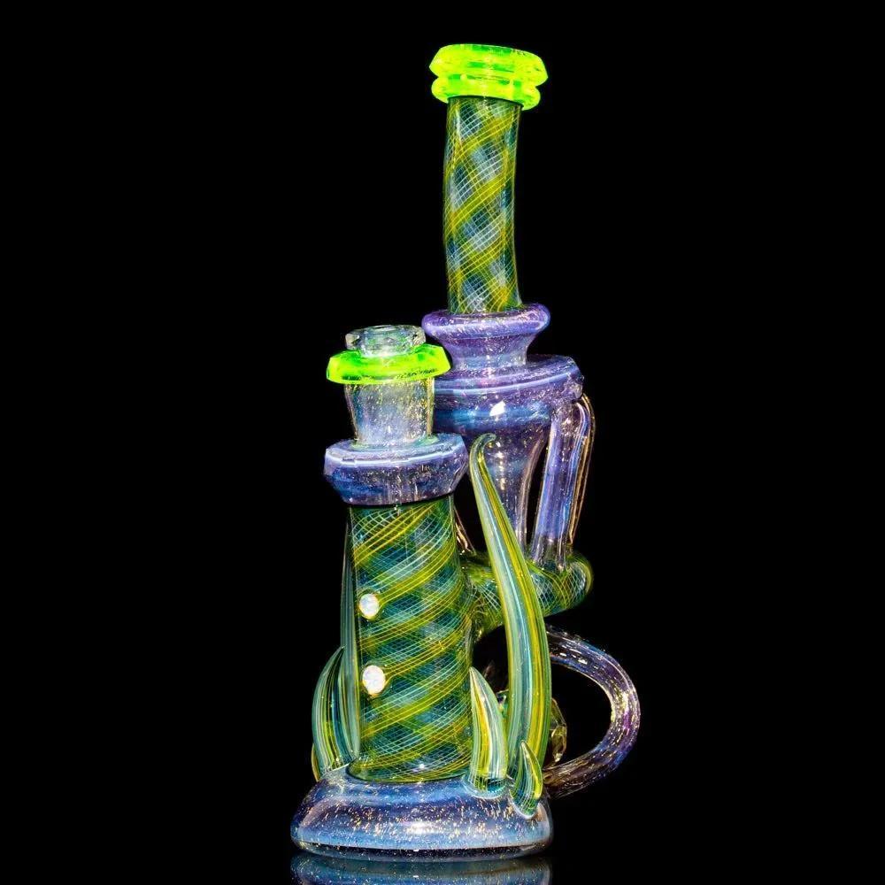Crux Glass - Dichro Over Potion, Hydro Electric & Illuminati Fully Tricked Out Rebubbler - Image 18