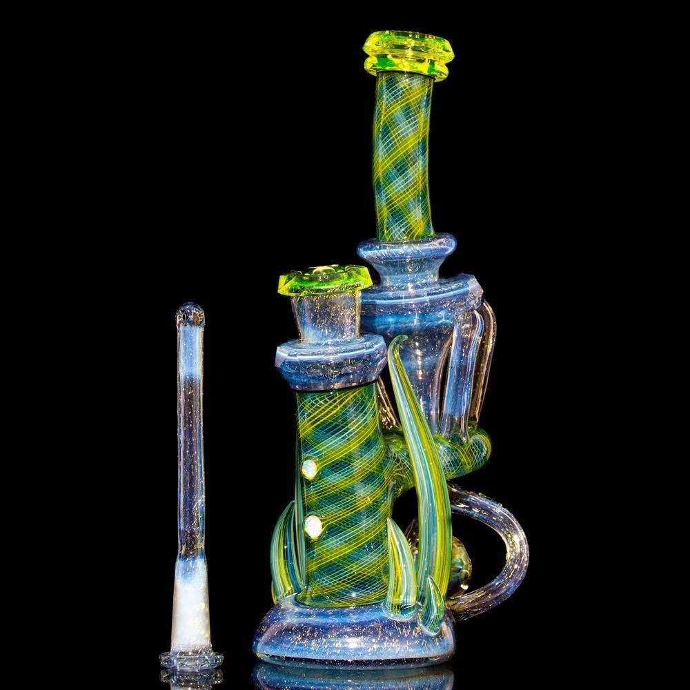Crux Glass - Dichro Over Potion, Hydro Electric & Illuminati Fully Tricked Out Rebubbler - Image 19