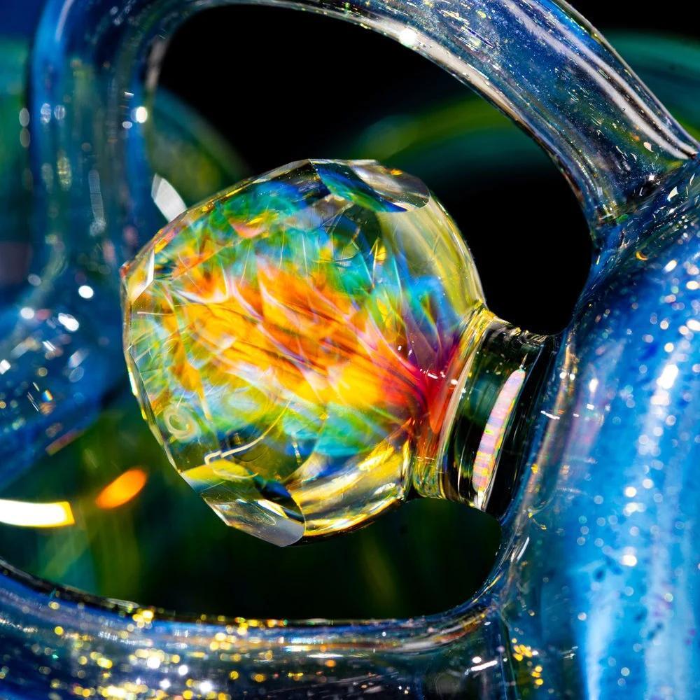 Crux Glass - Dichro Over Potion, Hydro Electric & Illuminati Fully Tricked Out Rebubbler - Image 21