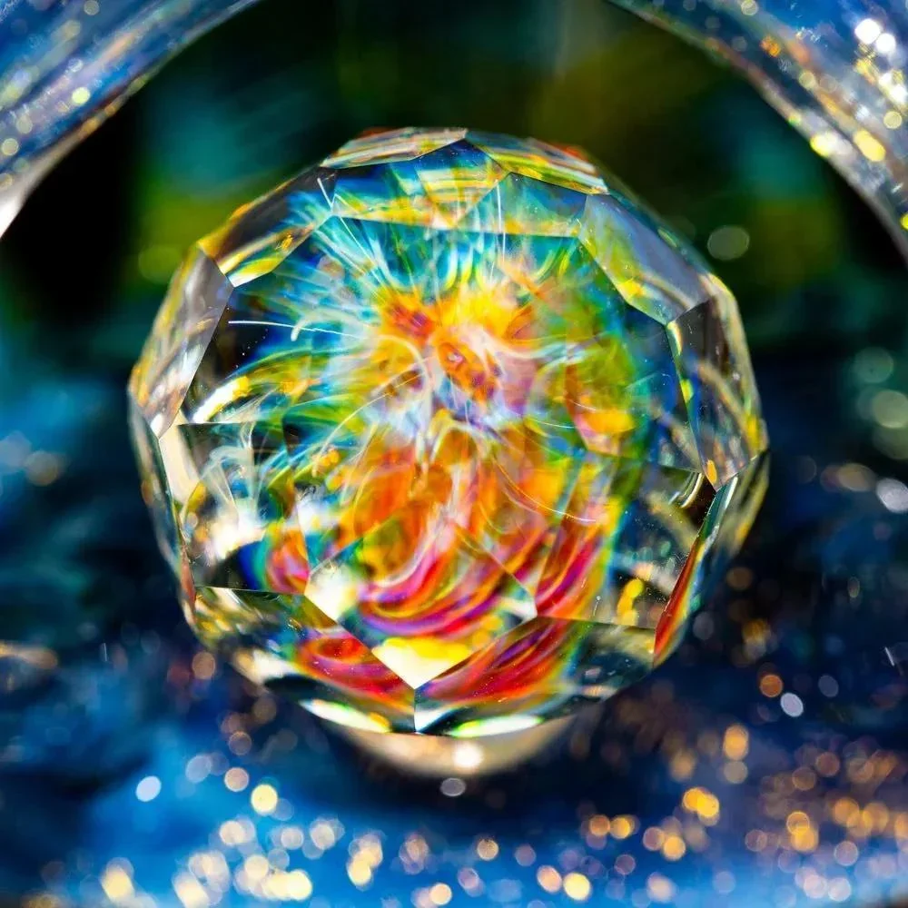 Crux Glass - Dichro Over Potion, Hydro Electric & Illuminati Fully Tricked Out Rebubbler - Image 23