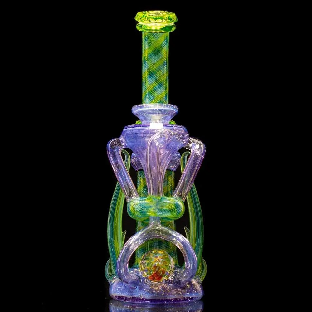 Crux Glass - Dichro Over Potion, Hydro Electric & Illuminati Fully Tricked Out Rebubbler - Image 6