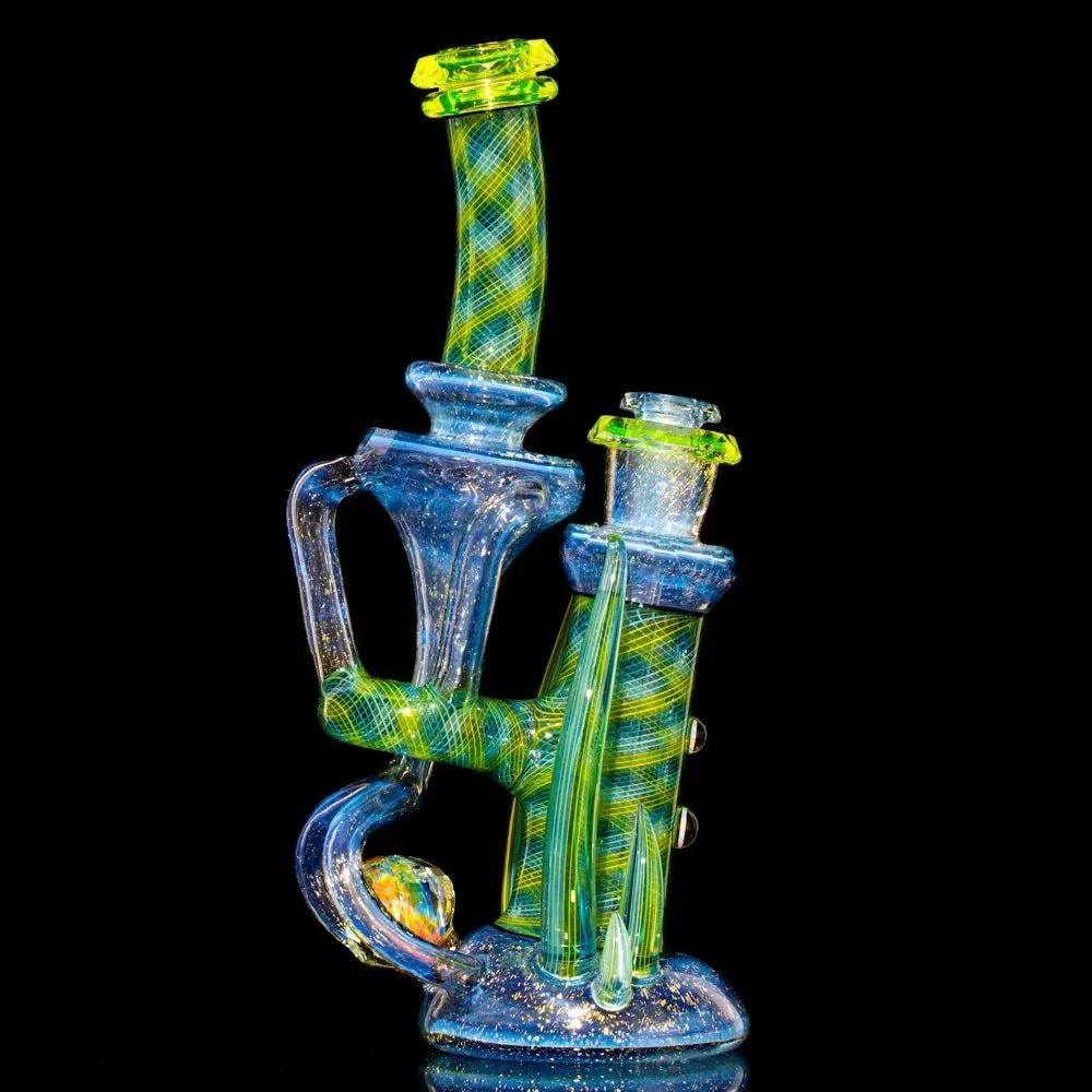 Crux Glass - Dichro Over Potion, Hydro Electric & Illuminati Fully Tricked Out Rebubbler - Image 9