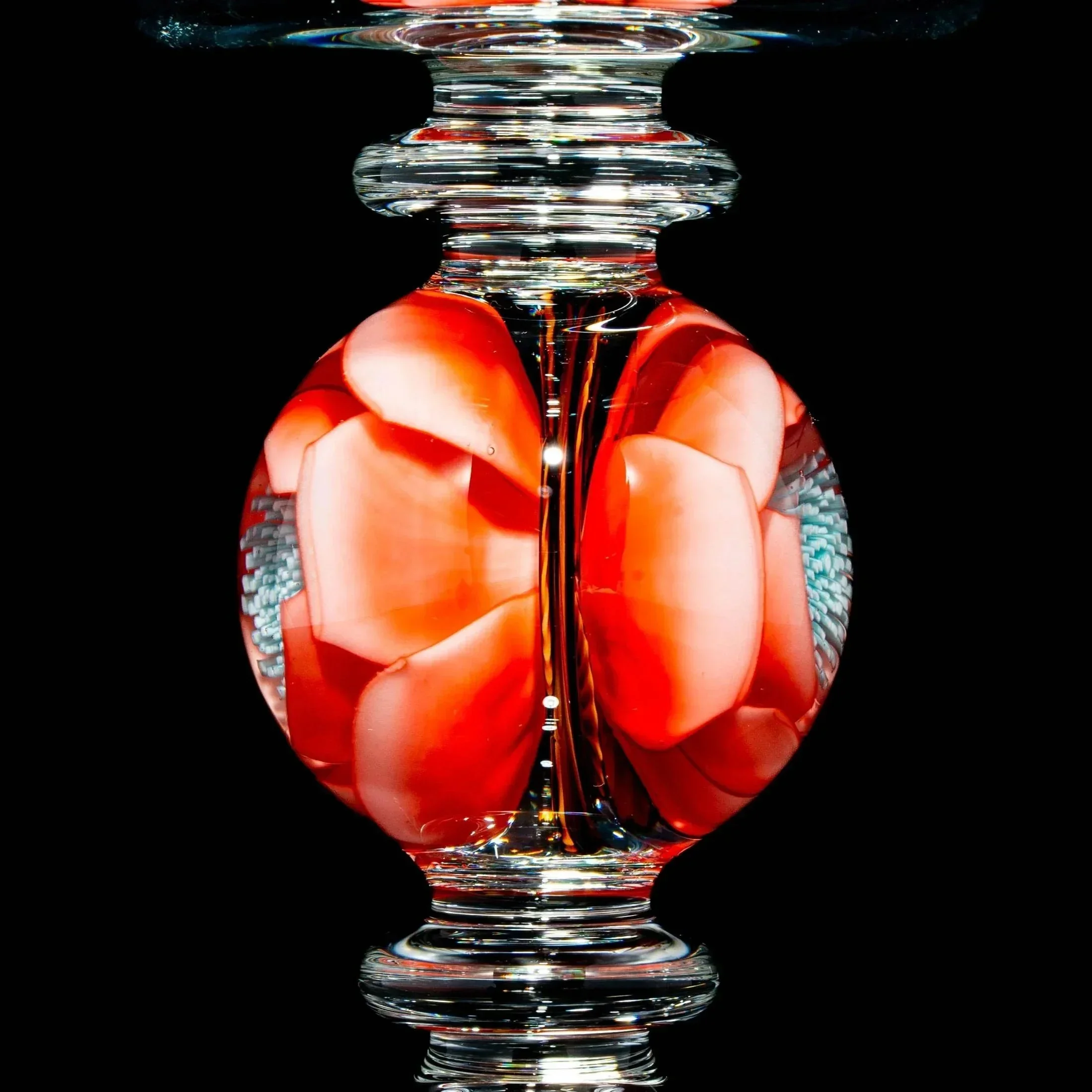 Drinking Vessels: Delong Glass x Lathey Jade - Large Coral Blossom Wine Glass - Image 3