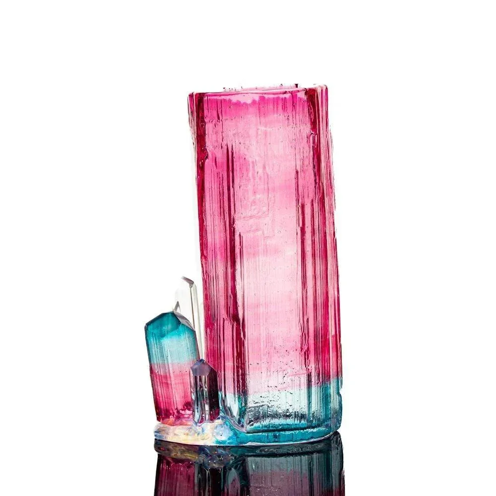 Digger Glass - Ruby Marine Tourmaline Cluster - Image 2