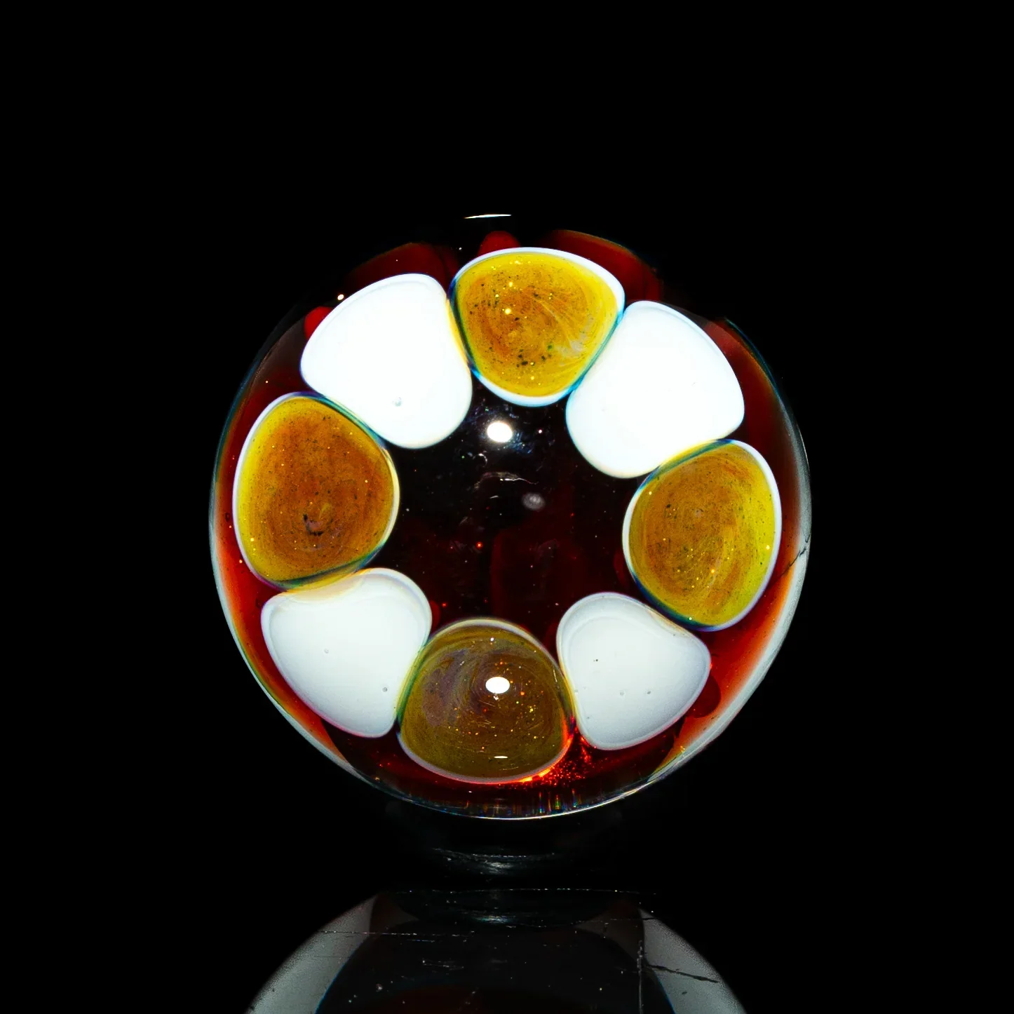 Dutch Boy Glass - Ruby Slipper Clown 22MM Marble - Image 2