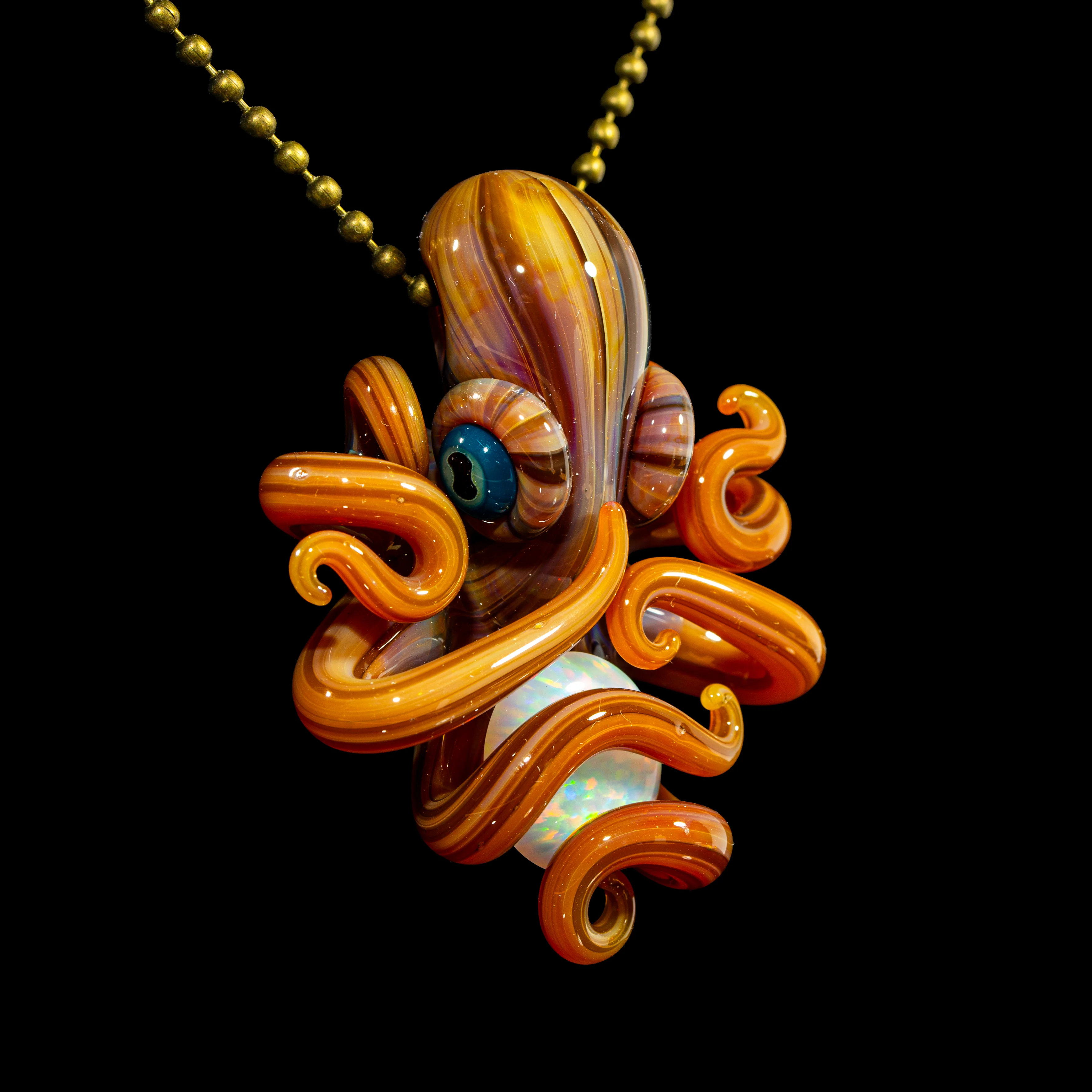 Elks That Run x Liz Wright - Opal Octopus Pendant - Image 2