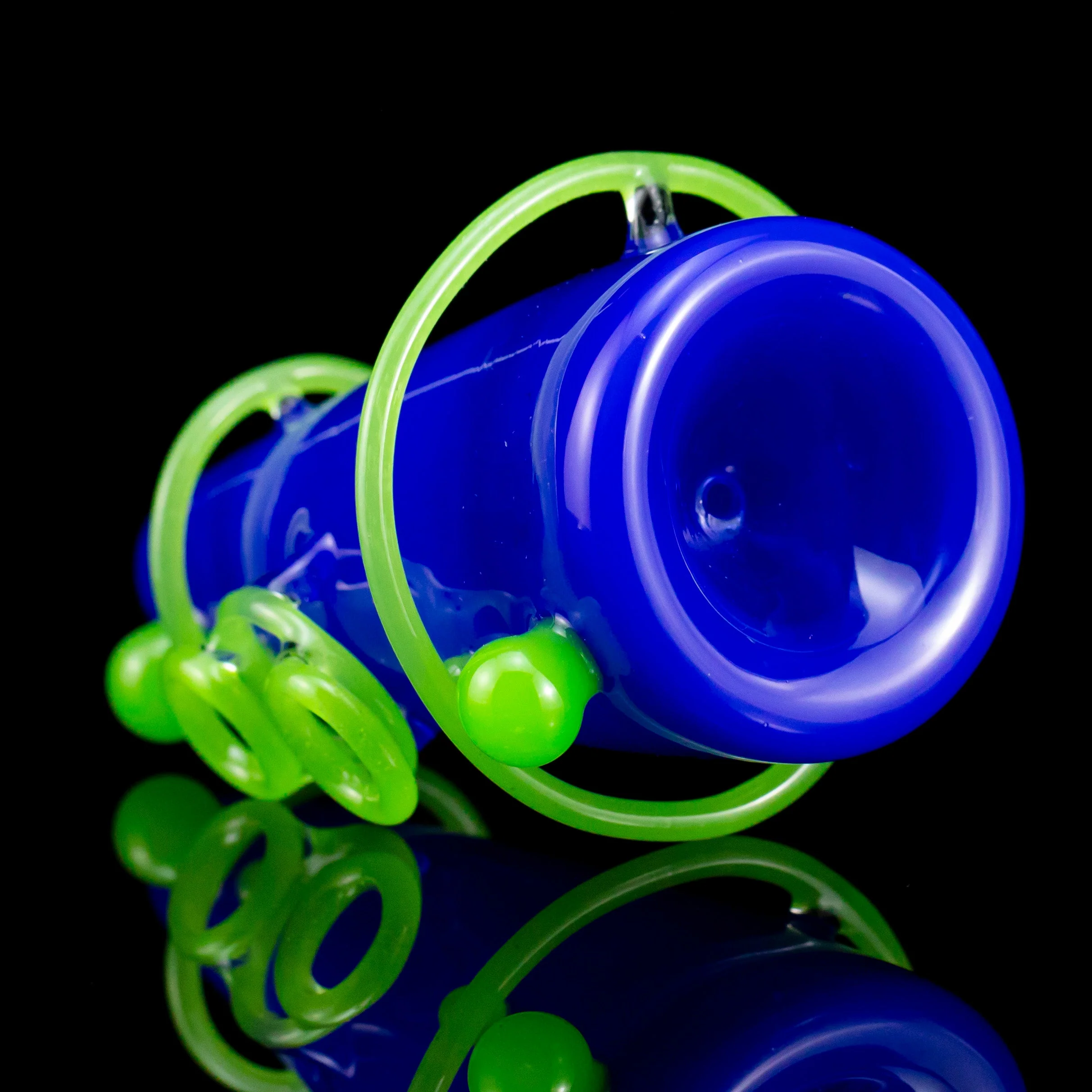 Elnew Glass - Blue Volcano Pipe - Image 5