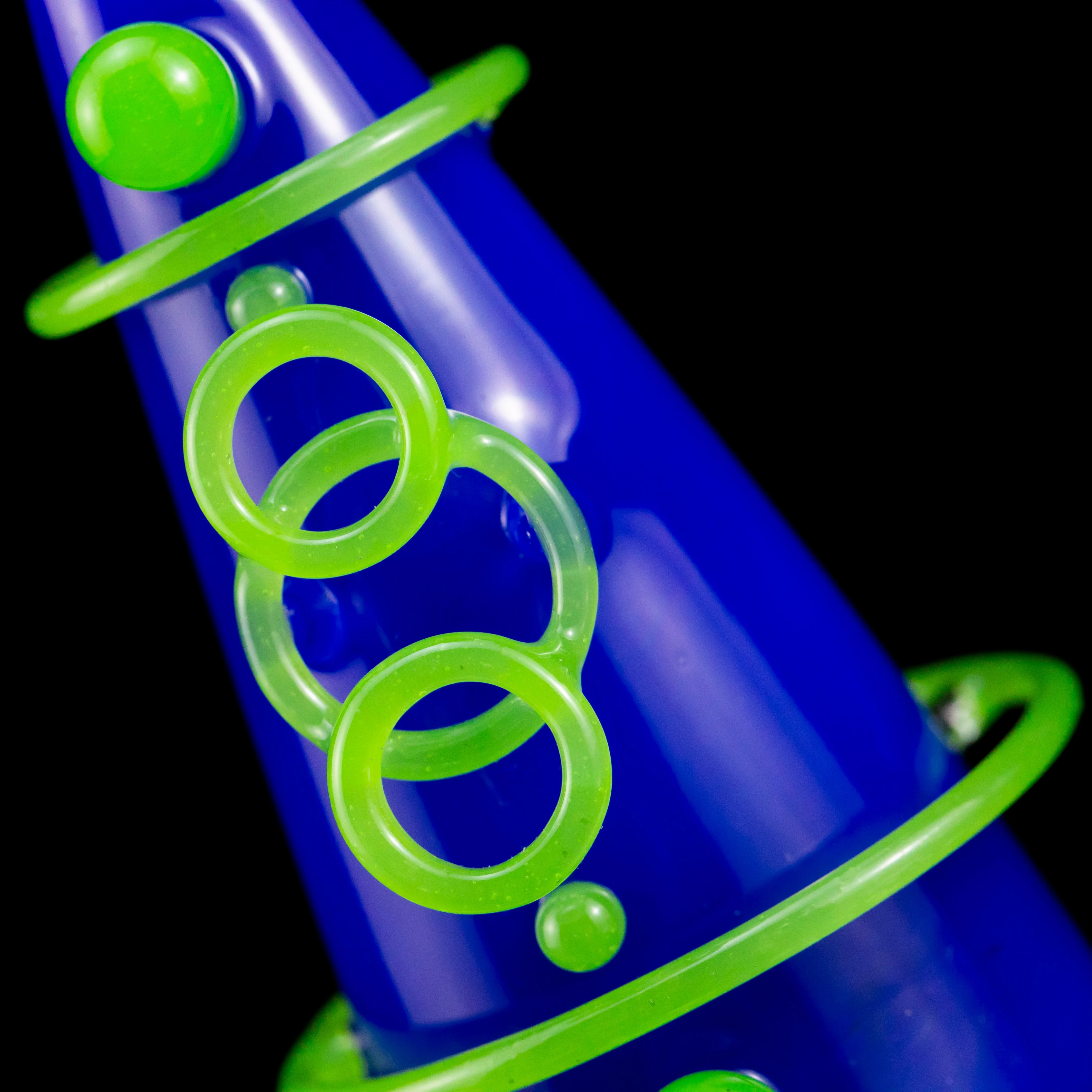 Elnew Glass - Blue Volcano Pipe - Image 6