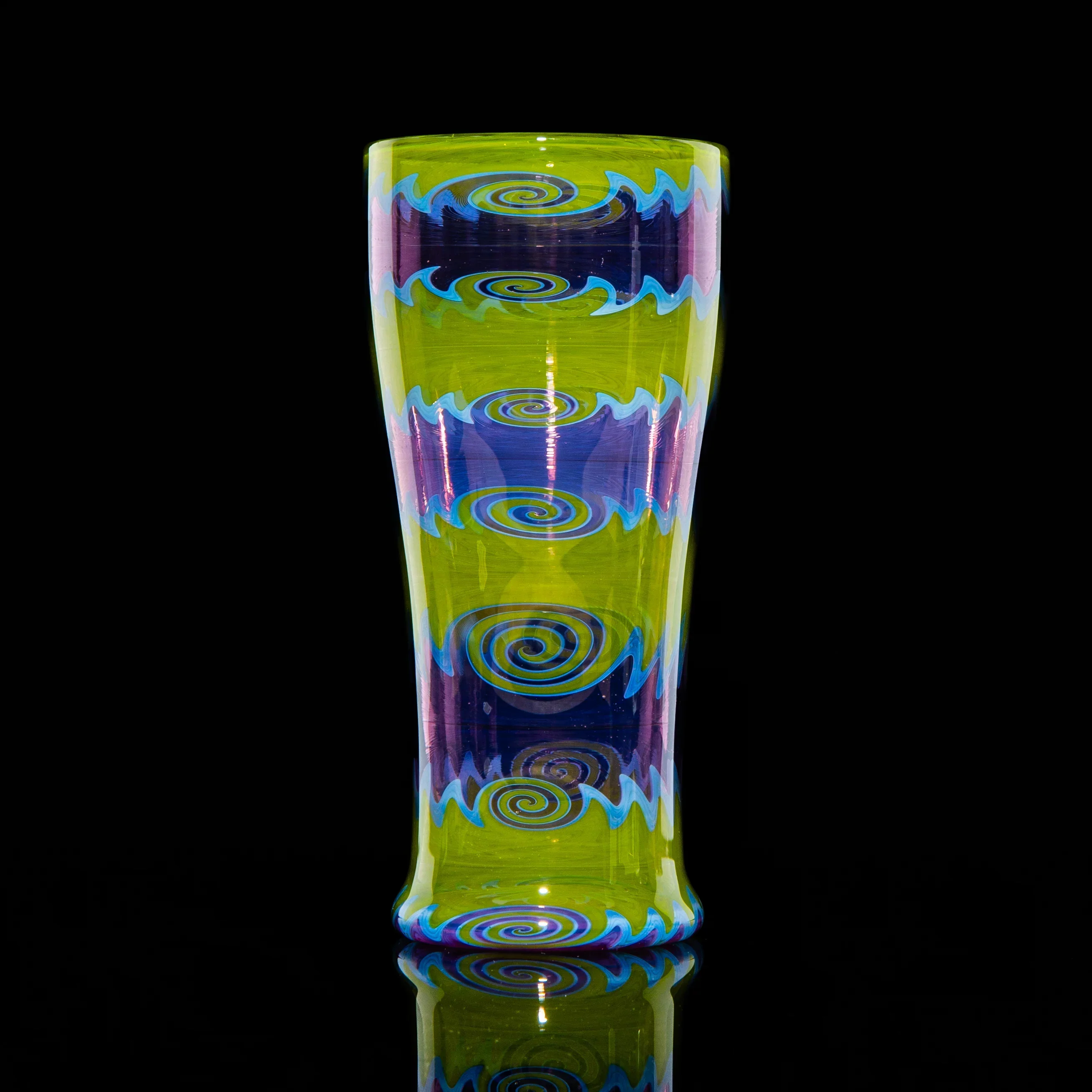 Erik Anders - Fully Worked Purple And Green Wig Wag Cup - Image 2