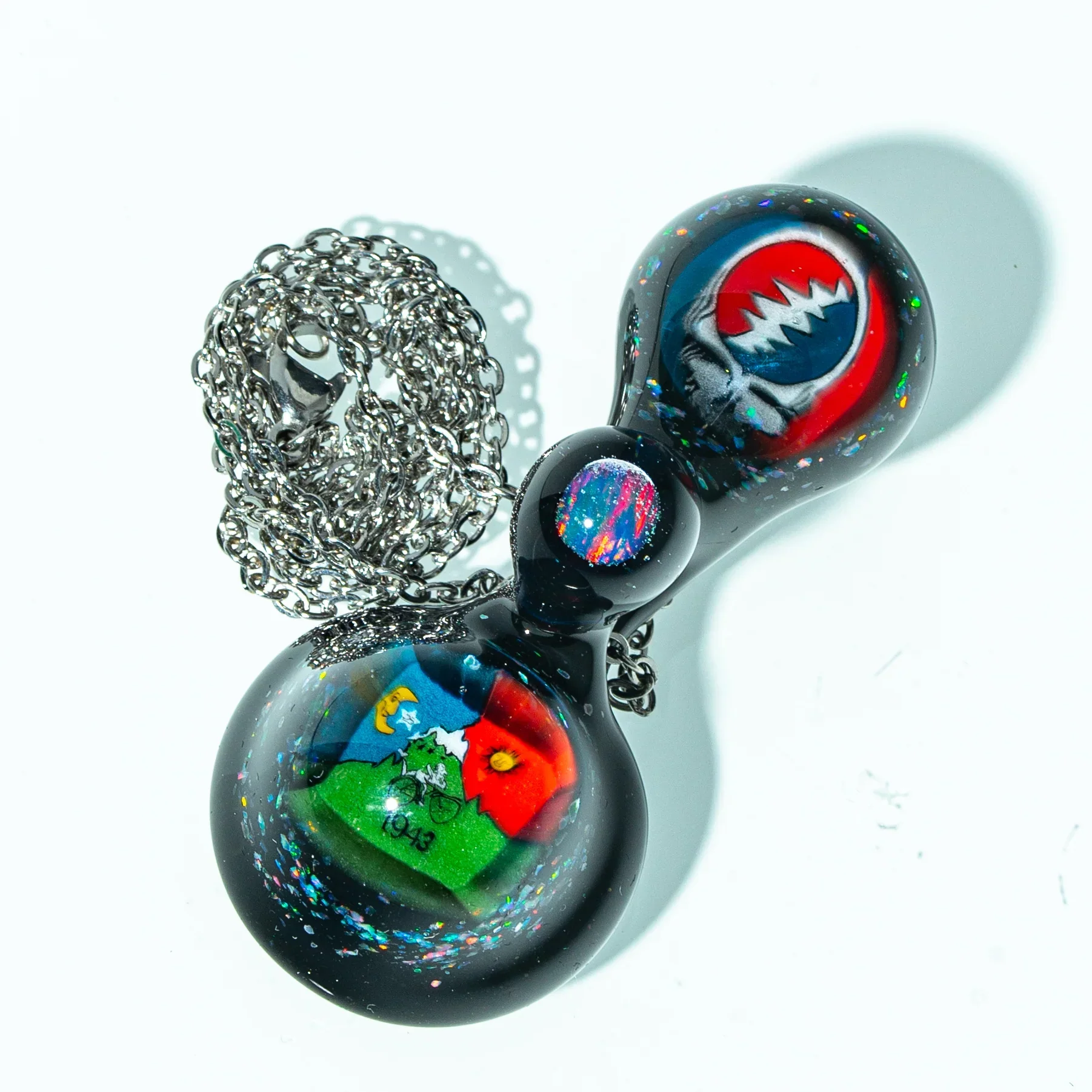 Erin Cartee - Steal Your Bicycle Day Opal Pendant - Image 2