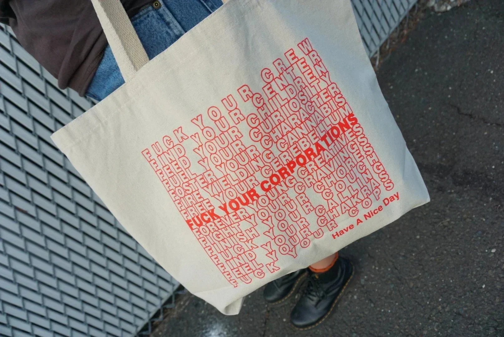 FUCK YOUR CREW - KFC Tote Bag - Image 2