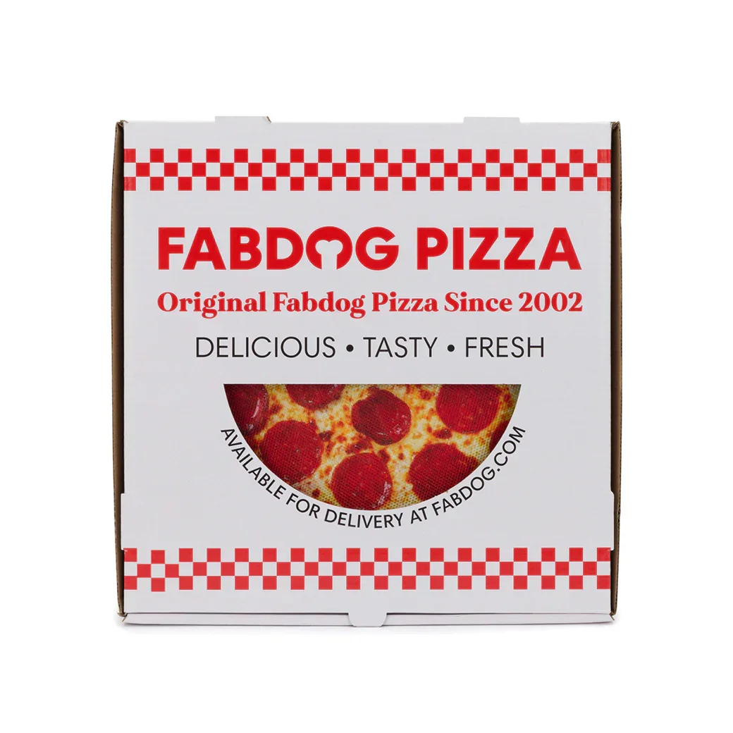 Fab Dog - 10" Pizza Squeaky Dog Toy