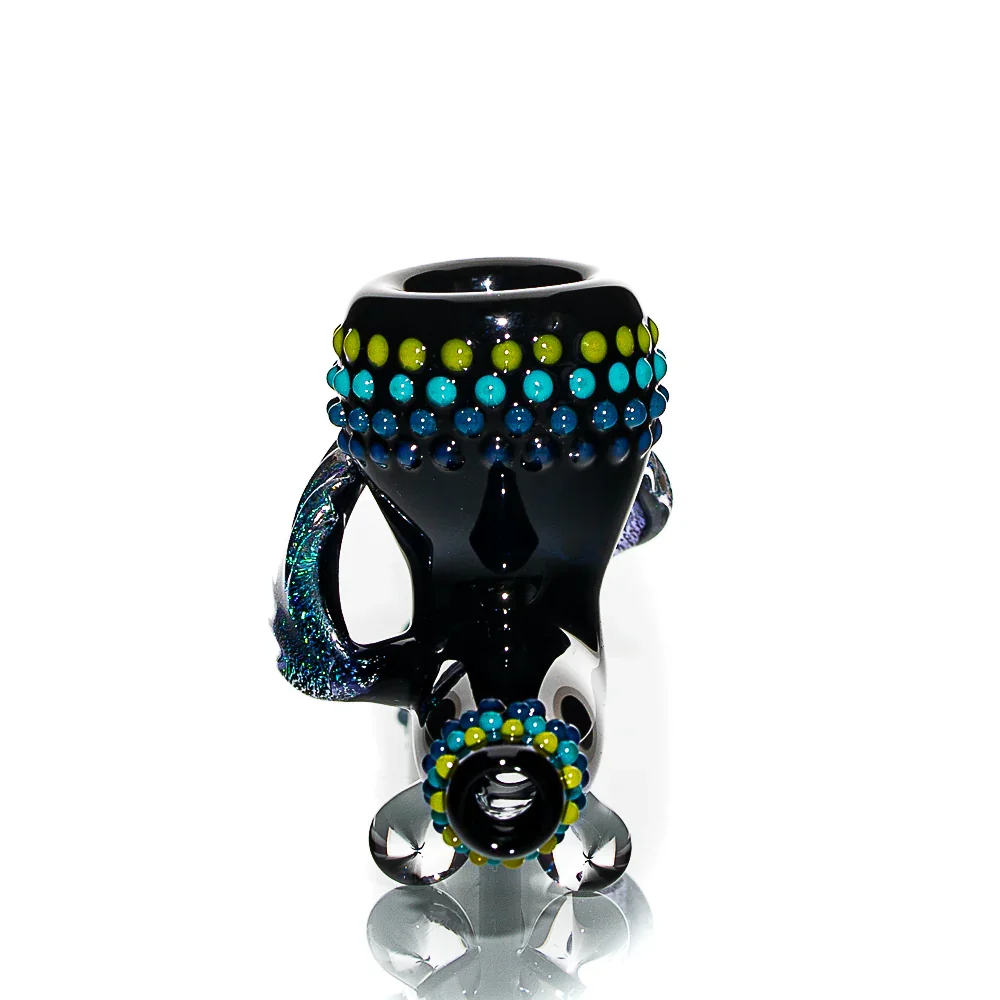 Fiona Phoenix Fire - XL Dichro Feather Ceremonial Pipe - Image 6