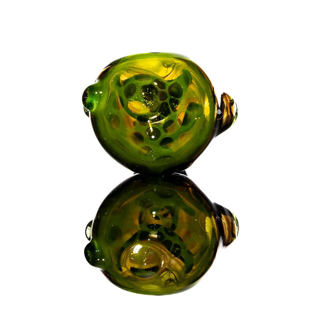Freeways Glass Art - Black Honeycomb Spoon - Image 3