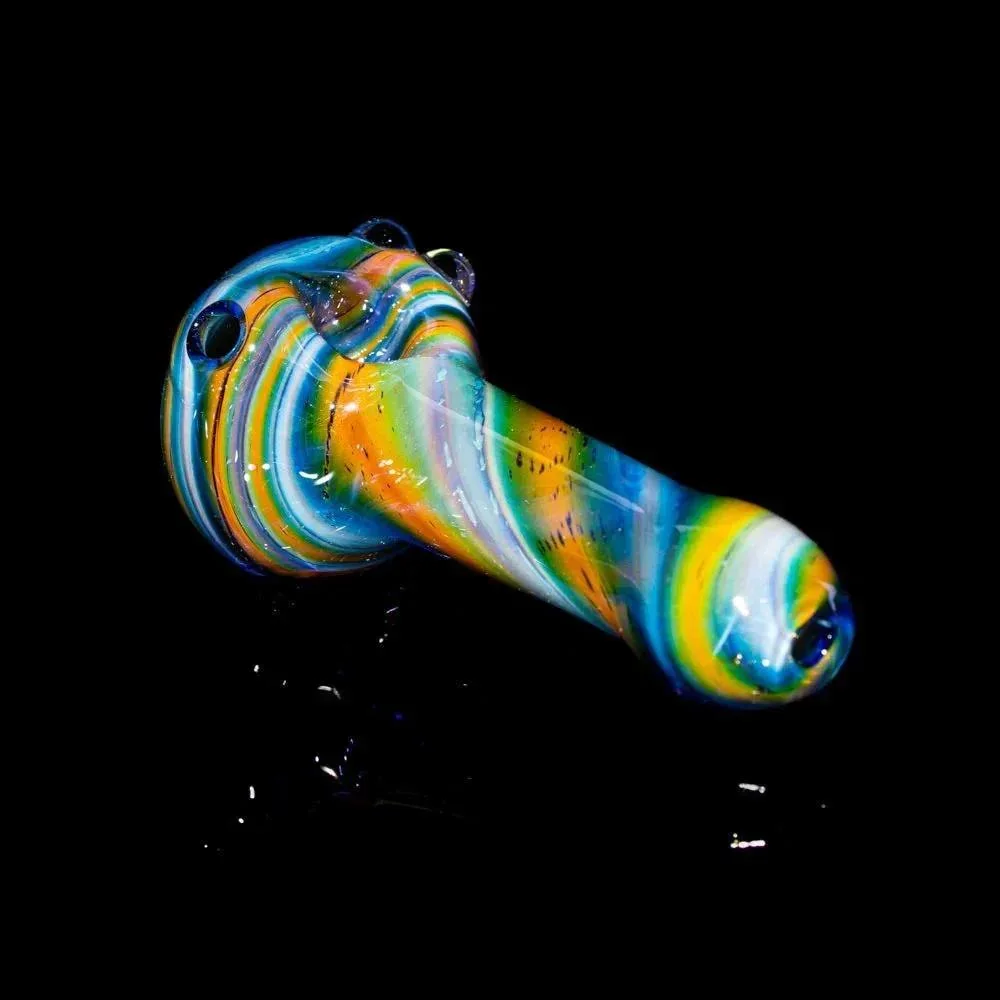 Garden Of Eden Glass - Blue Fumed Space Spoon #2 - Image 2