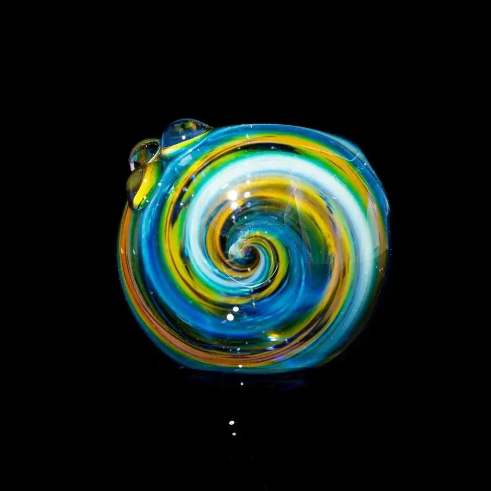 Garden Of Eden Glass - Blue Fumed Space Spoon #2 - Image 4