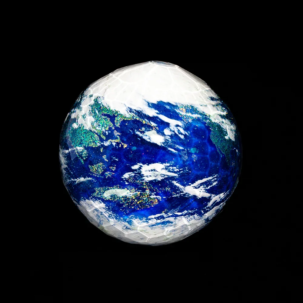 Geoffrey Beetem - Faceted New Earth Marble - Image 2