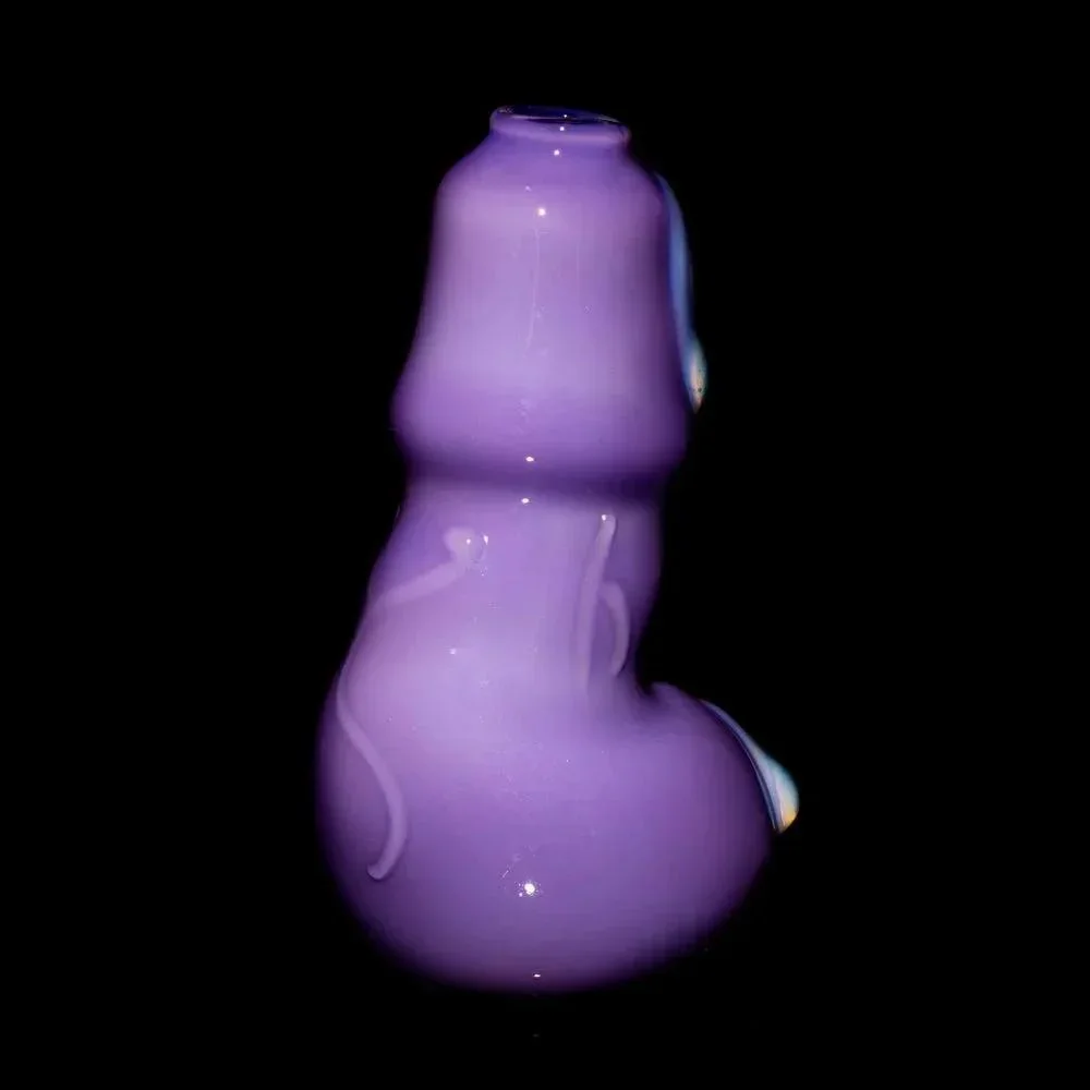 Glass By Ariel - Milky Purple Dick Vase - Image 2