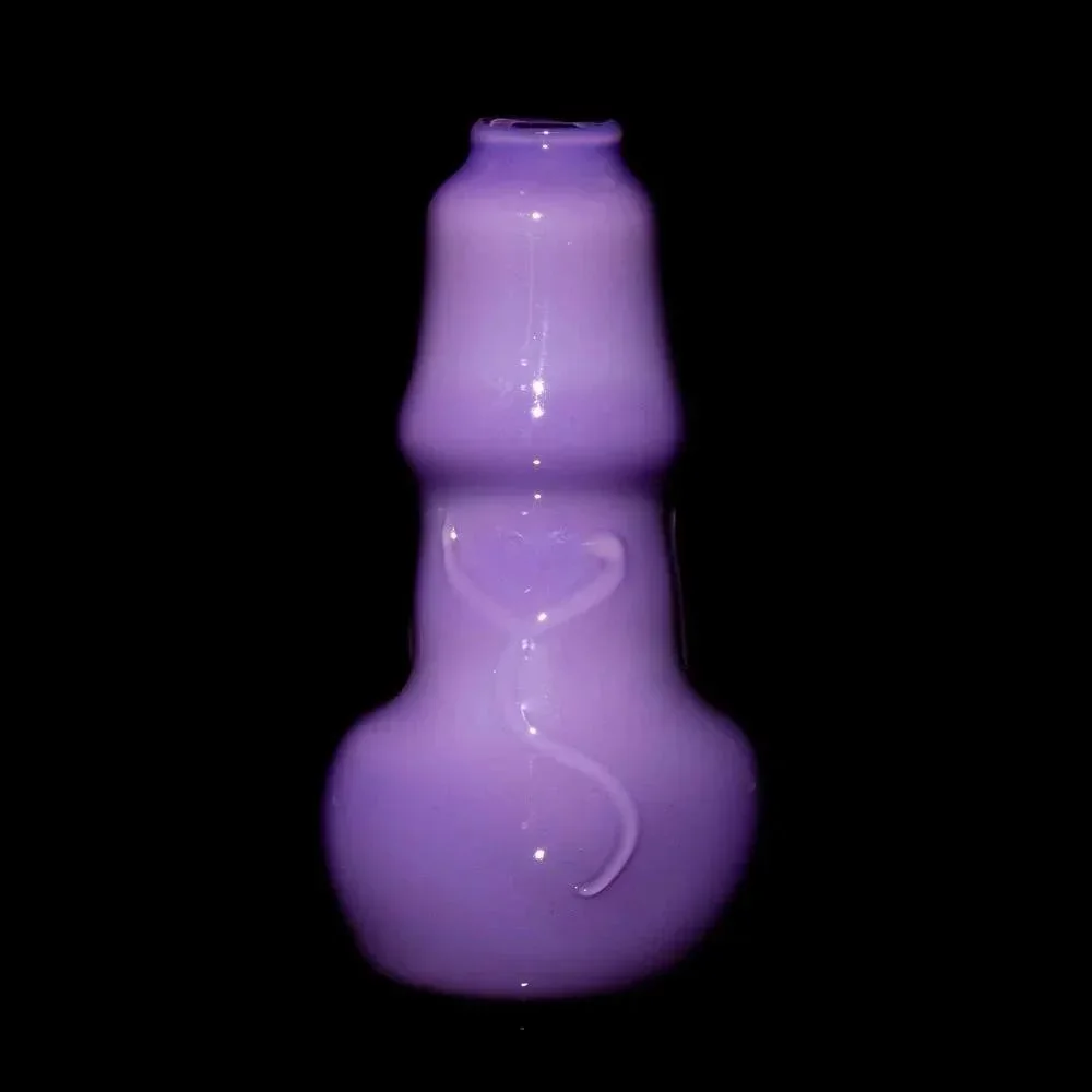 Glass By Ariel - Milky Purple Dick Vase - Image 3
