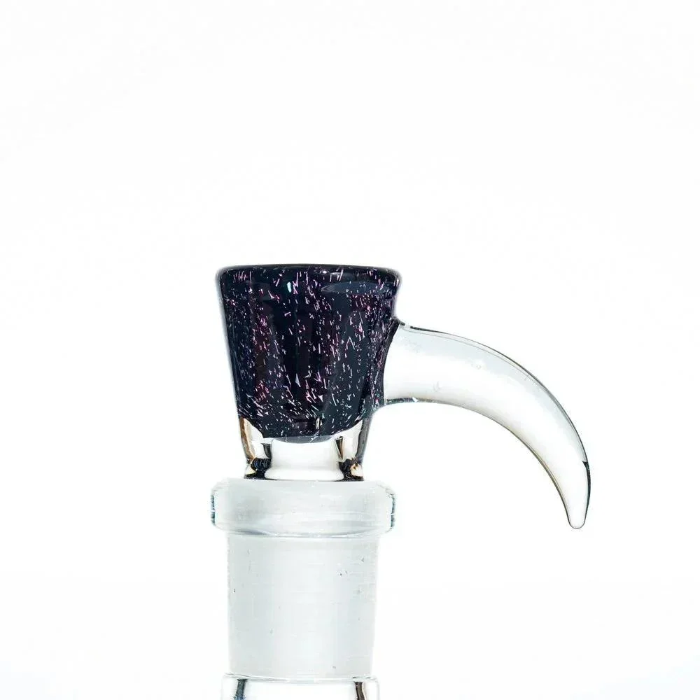 Glass Distractions - Black & Pink Dichro 14mm Flare Slide