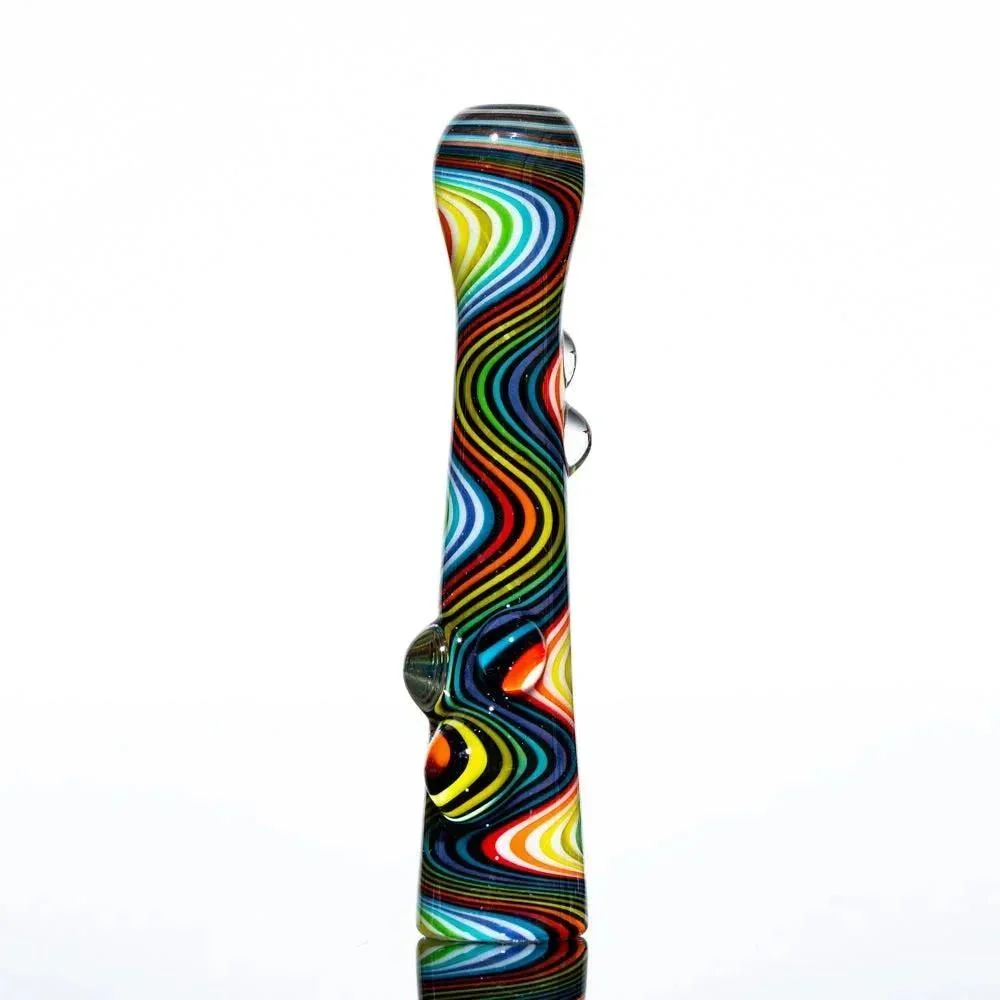 Glass Distractions - Black Rainbow Wig Wag Onie