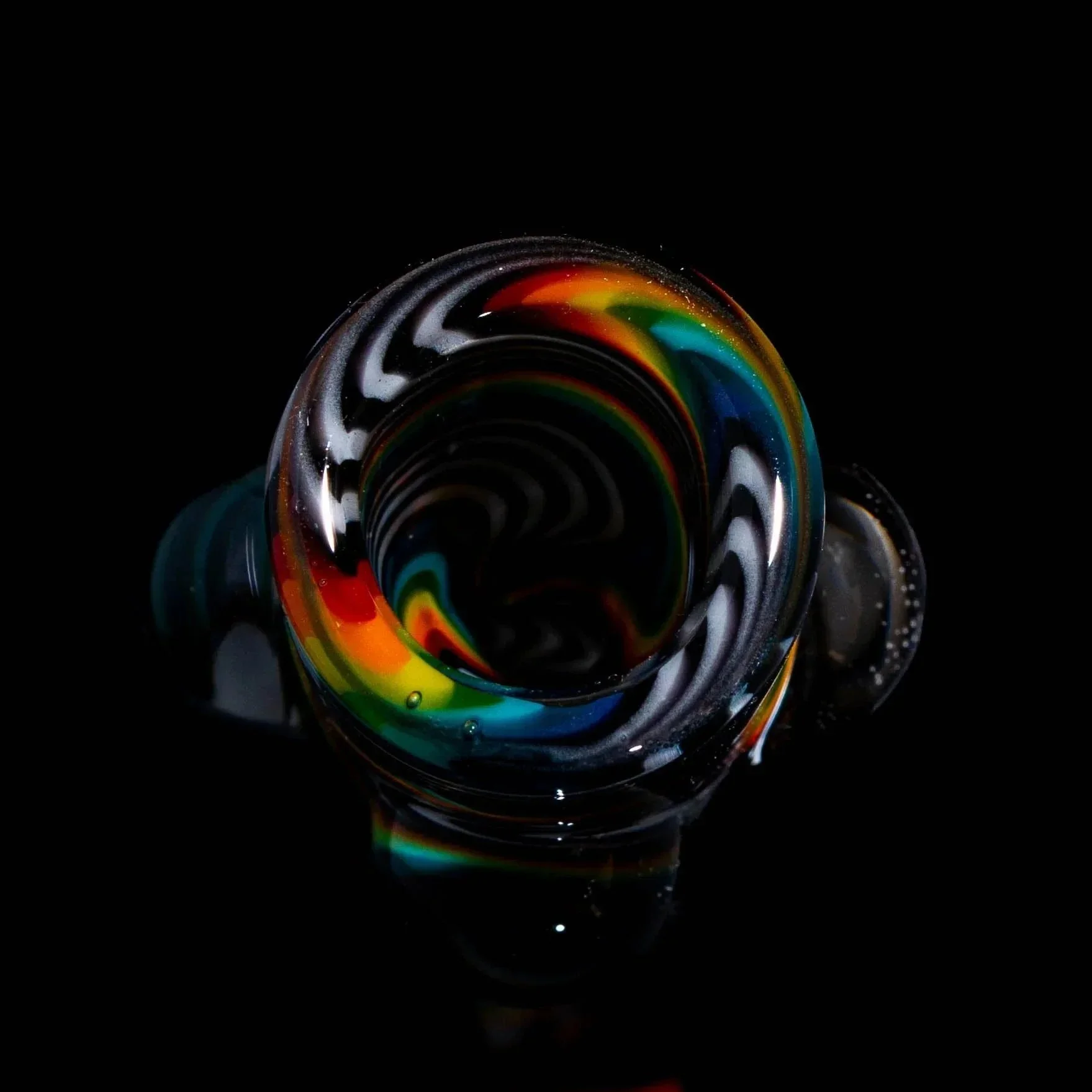 Glass Distractions - Black & White Rainbow Wig Wag Onie - Image 2