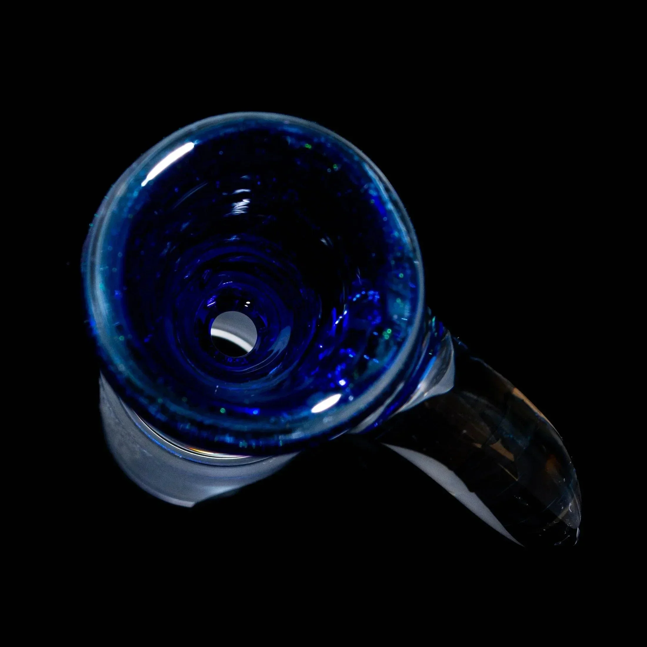 Glass Distractions - Blue Dichro 18mm Flare Slide - Image 2