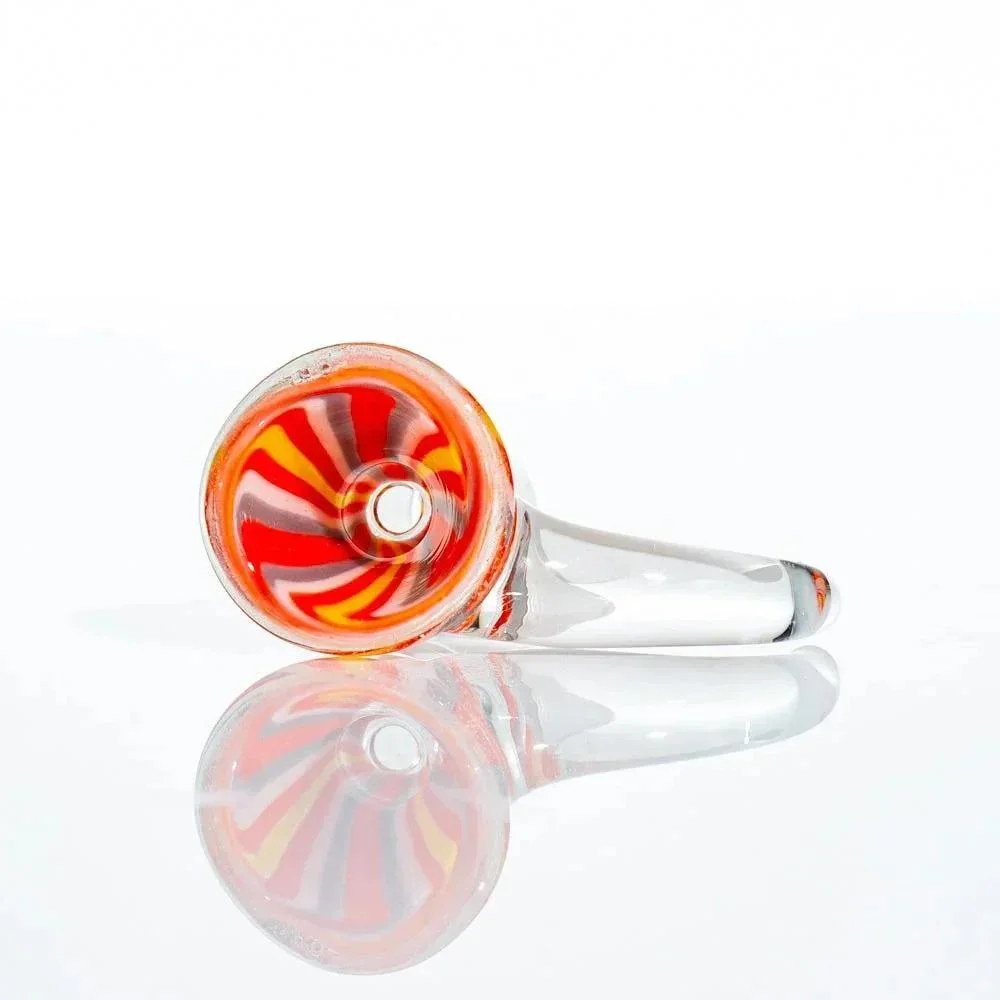 Glass Distractions - 14mm Dichro Linework Flare Slide - Image 2