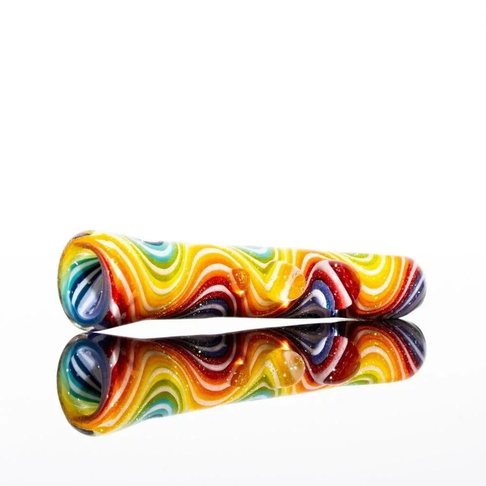 Glass Distractions - Rainbow Dichro Wig Wag Onie - Image 2