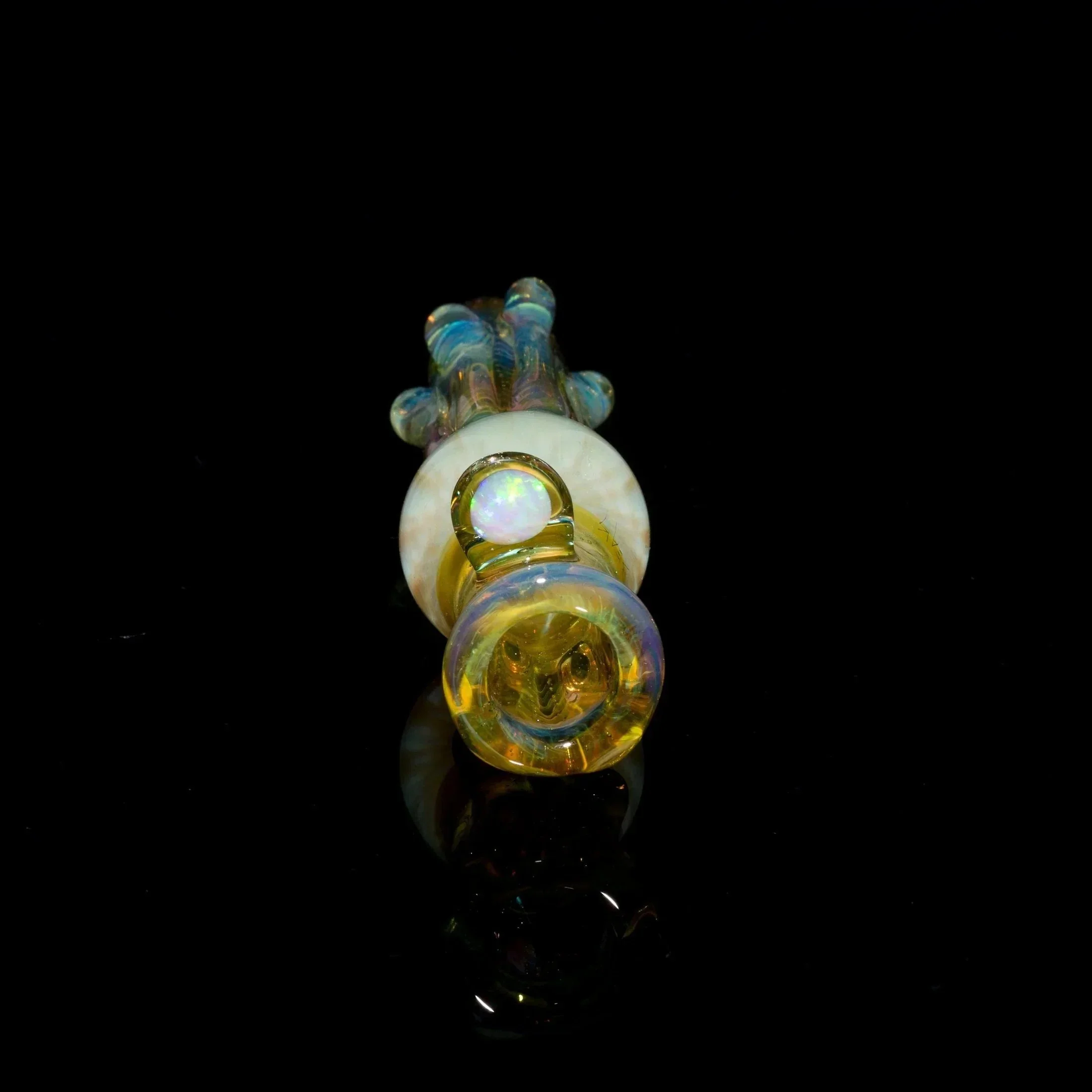 Gonzoe X Beak Fumed Honeycomb Chillum - Image 2