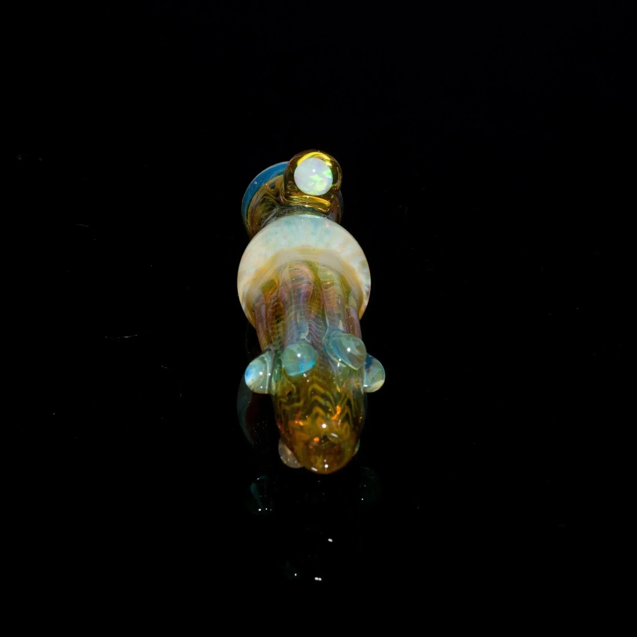 Gonzoe X Beak Fumed Honeycomb Chillum - Image 6