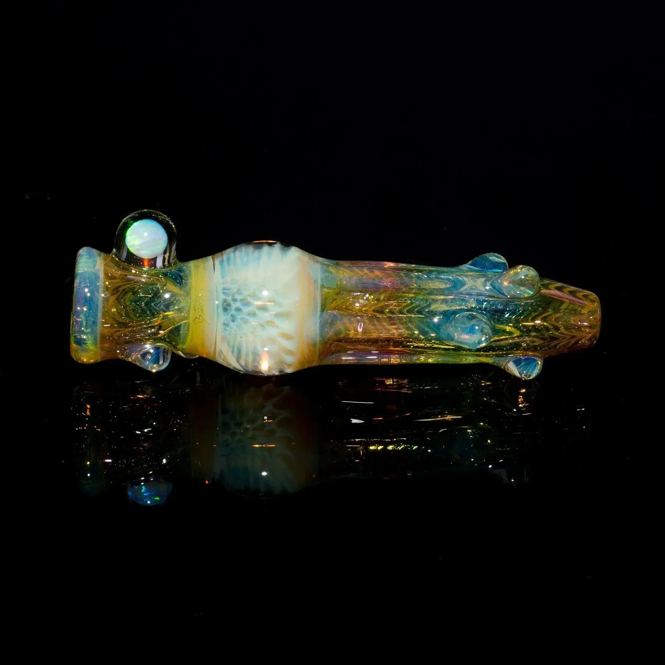 Gonzoe X Beak Fumed Honeycomb Chillum - Image 8