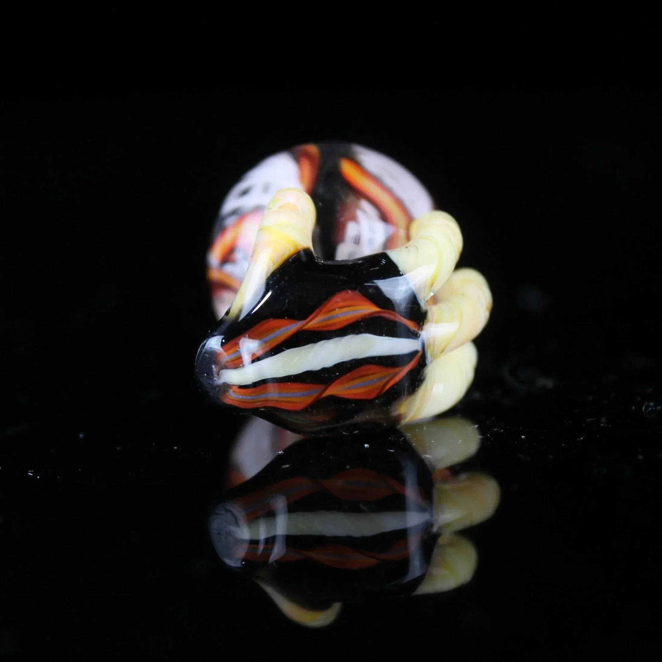 Goober Gabe - Fine Line Latticino Desert Fire Slurper Plug - Image 3
