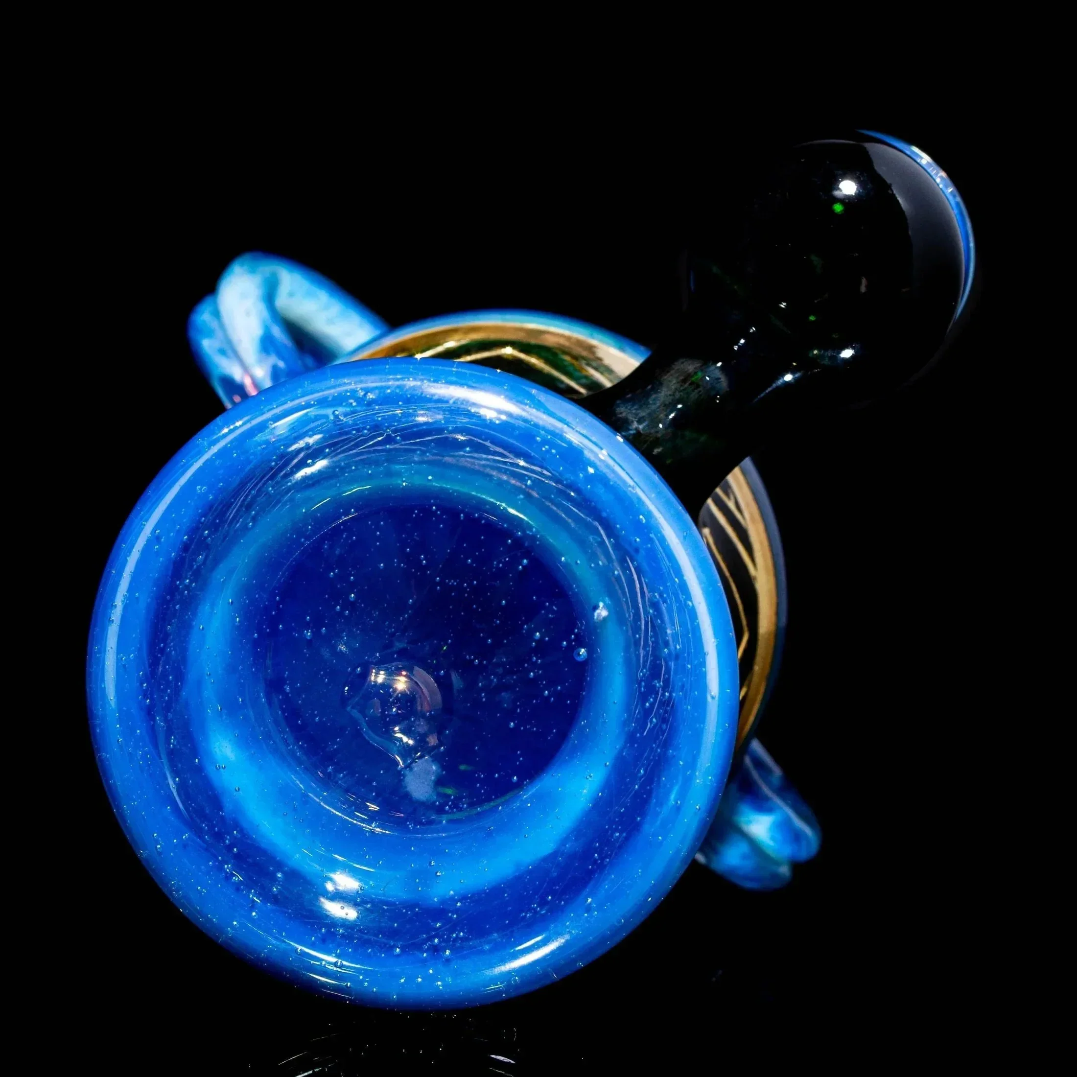 Green T Glass - Blue Art Deco Sacred Vessel - Image 6