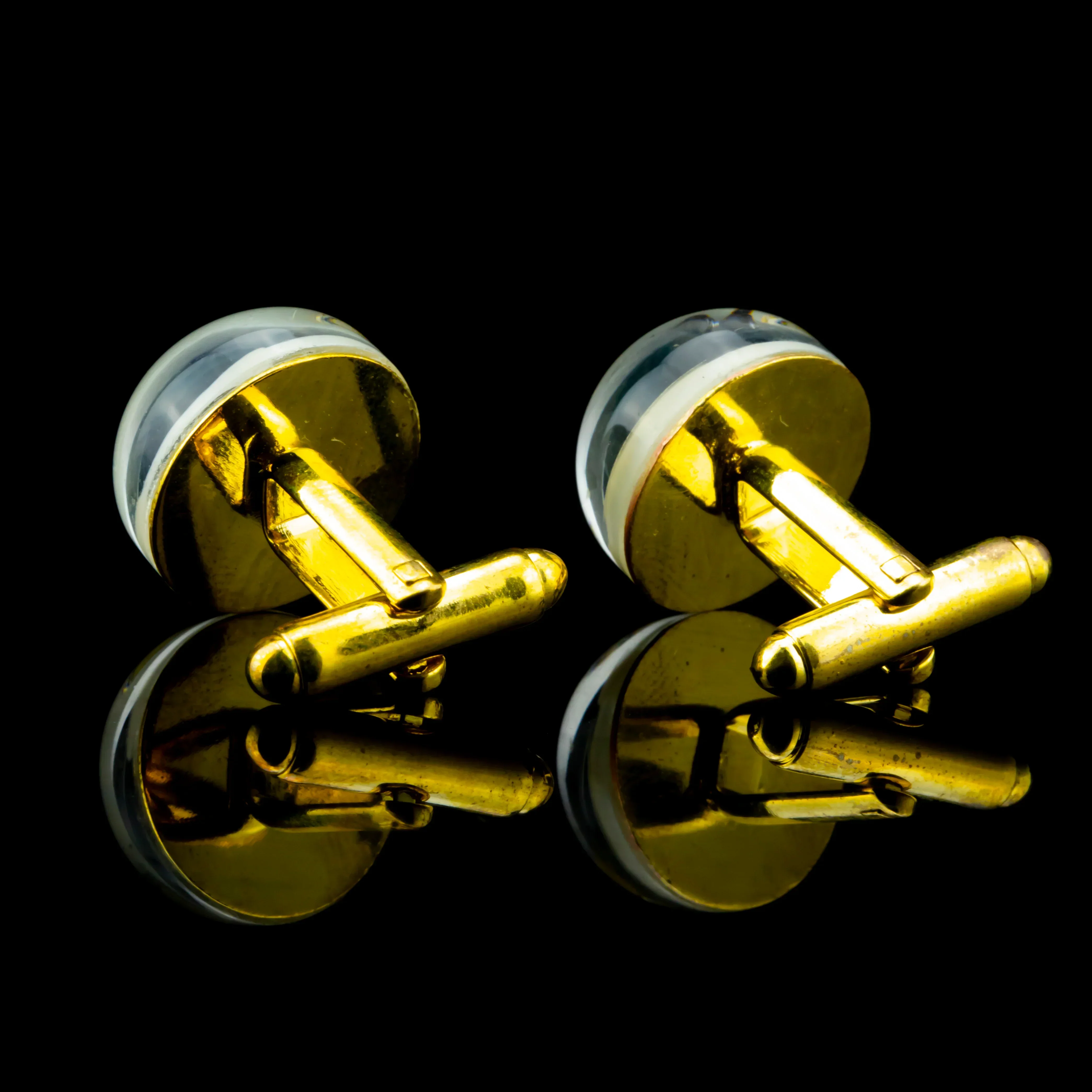 Green T - Chaotic Flow Cufflinks - Image 2