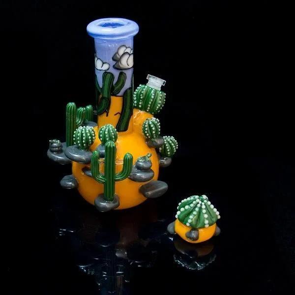 Grimm Glass x Greg Wilson Double Layer Cactus Rig with Carb Cap - Image 8